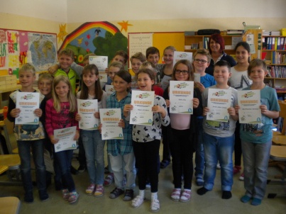 Fahrradprüfung der 4. Klassen